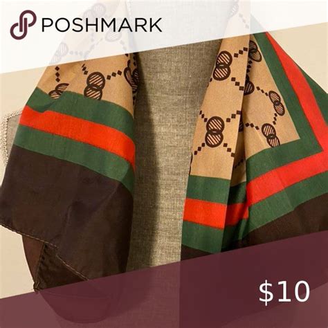 fake gucci scarf top|Gucci inspired scarf.